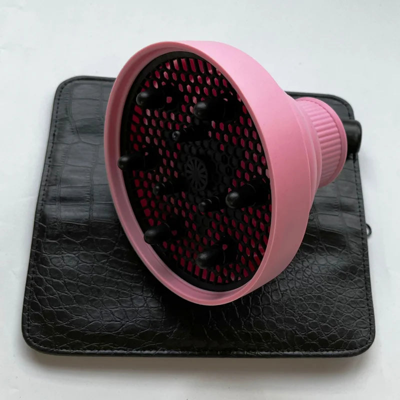 Universal Silicone Hairdryer Diffuser Cover Scalable Hair Drying Tool with Temperature Resistant Dispersing for Salon Qme