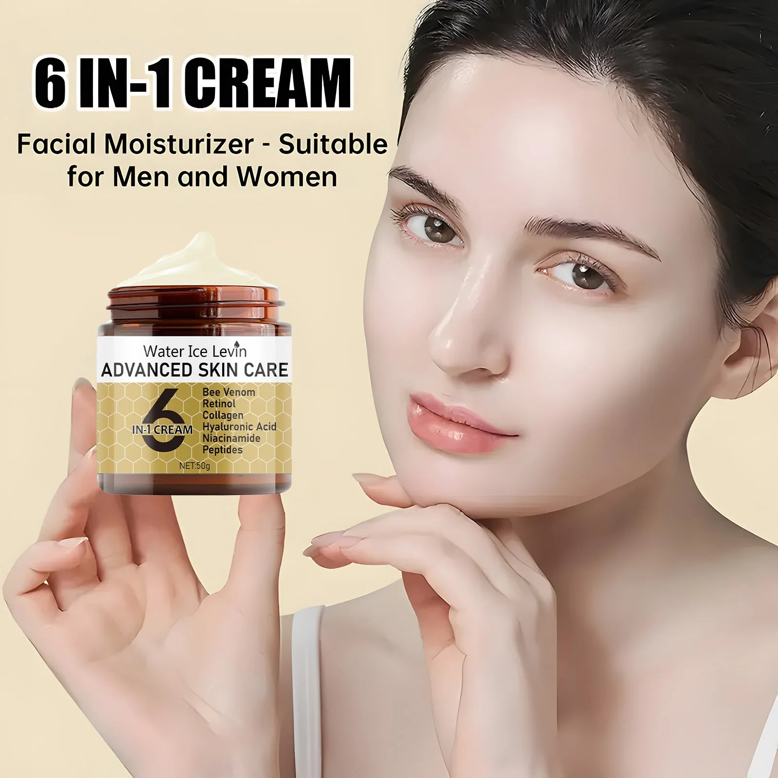 6 in 1 Face Cream Anti Wrinkle Reduce Facial Fine Lines Freckle Spot Removal Concealer Moisturizer Anti Freckle Face Cream Qme
