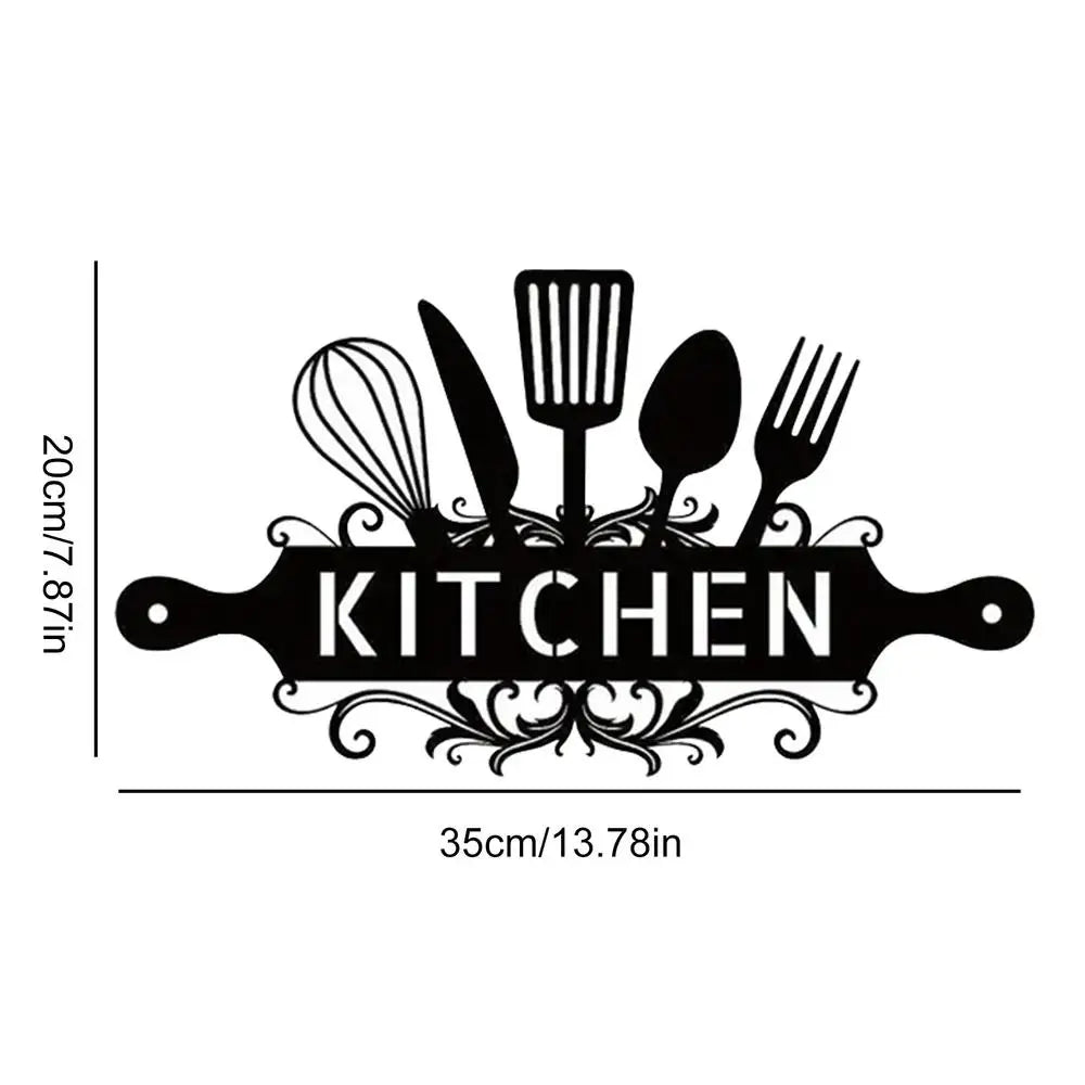 Kitchen Signs Wall Decor Rustic Black Country Farmhouse Decoration Qme Black China Mainland