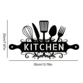 Kitchen Signs Wall Decor Rustic Black Country Farmhouse Decoration Qme Black China Mainland
