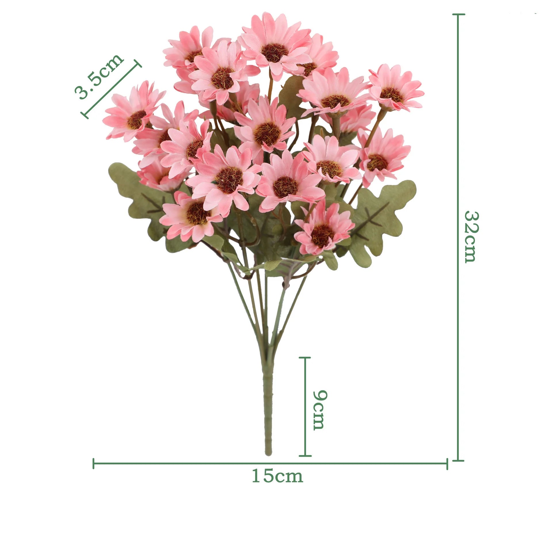 21 Heads Of Sunflowers Small Daisies Bouquets Of Chamomile Wedding Decoration Materials Home Decoration DIY Artificial Flowers Qme Deep Pink