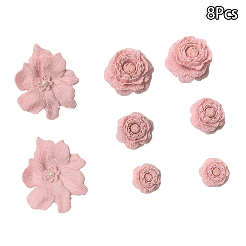 Kawaii Elegant Charms Shoes Decor Fashion Rose Resin Ornaments Funny Qme A7