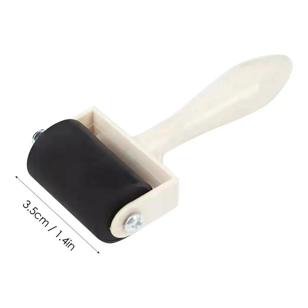 Craft Roller Crafting Roller with Wooden Handle Ink Applicator Stamping Tool for Printmaking Transfer Scrapbooking Art Paper Qme S