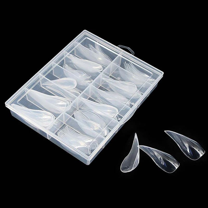 Curved Stiletto Nail 3D Eagle Claw Sculptural Nails Molds Quick Qme 1set