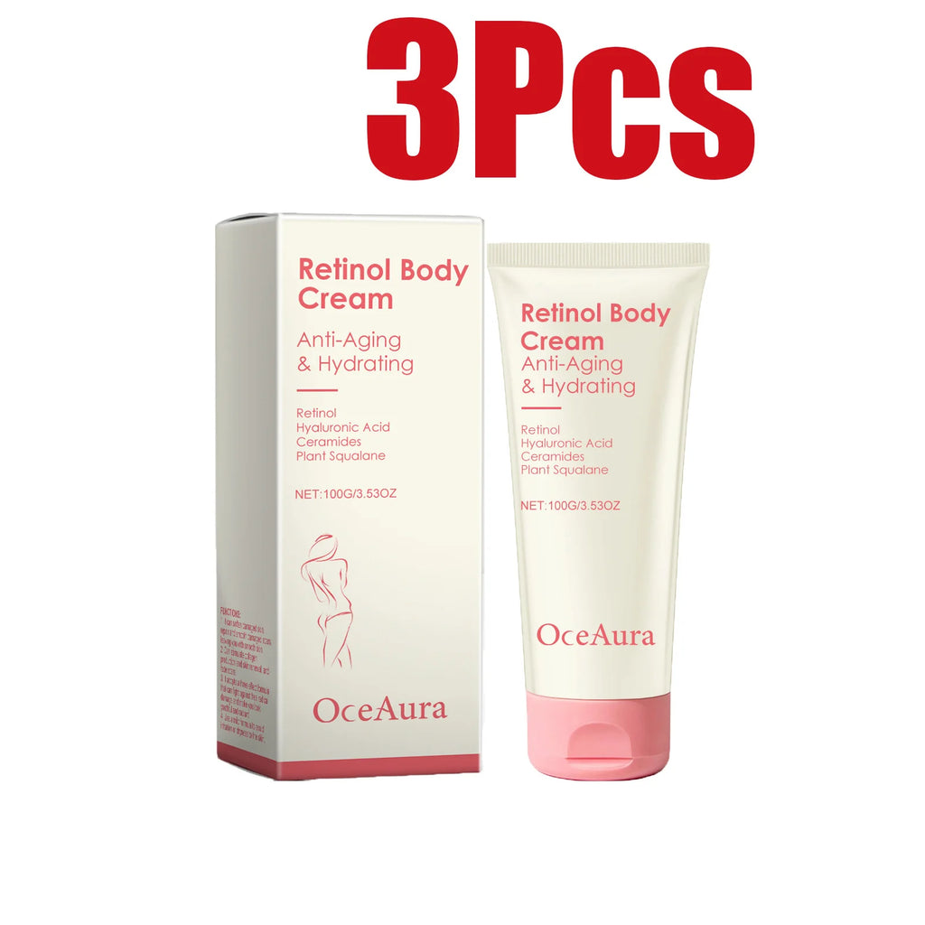 Retinol Firming Body Cream Anti-Wrinkle Tightening Improve Sagging Skin Remove Cellulite Nourish Lift Firming Moisturizing Cream Qme 300g Boxed