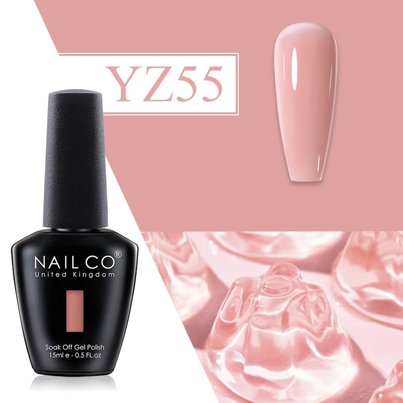 NAILCO Red Gel Nail Polish Wine Purple Semi Permanent Soak Off UV