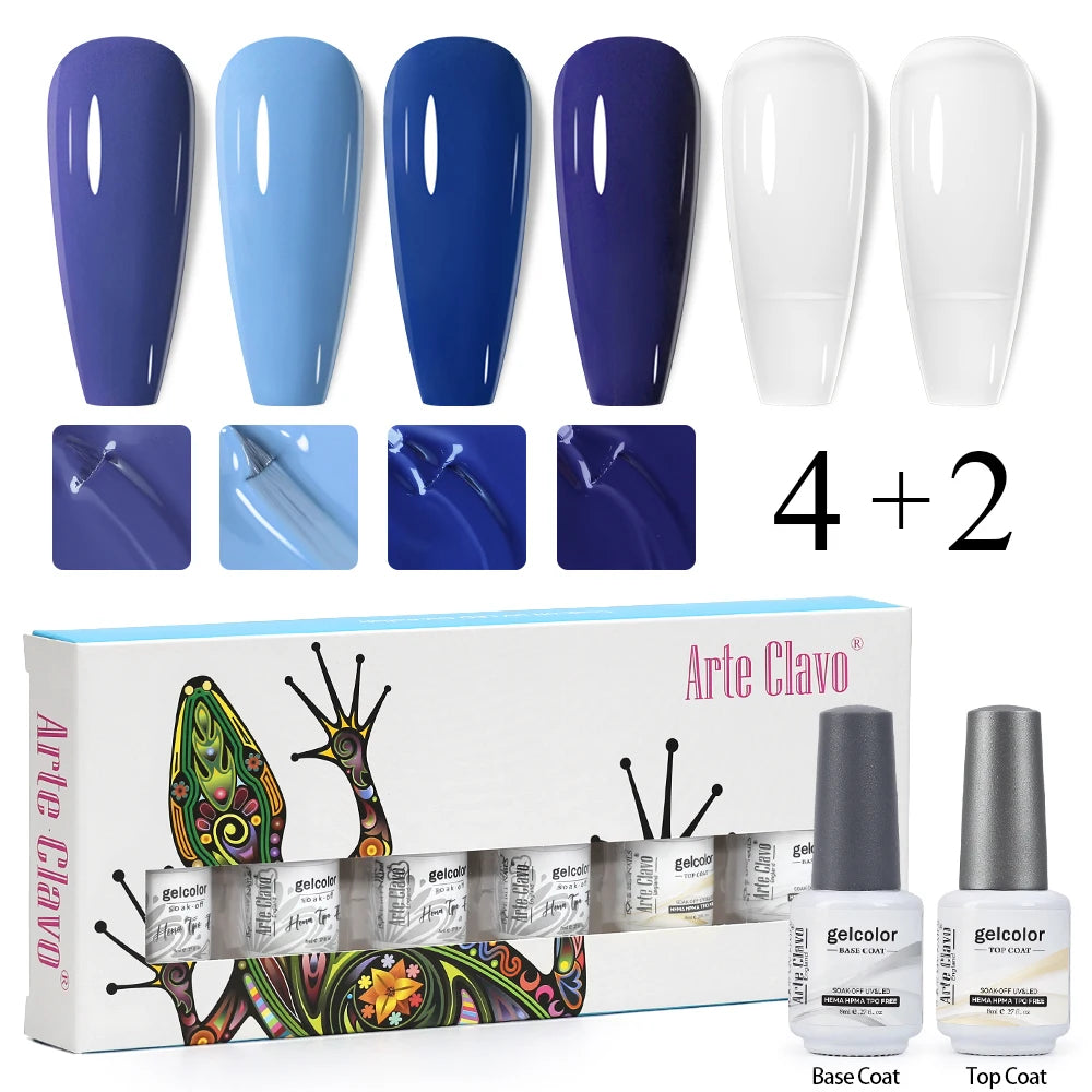 Arte Clavo Colourful Box Nail Gel Polish Semi Permanent UV Led