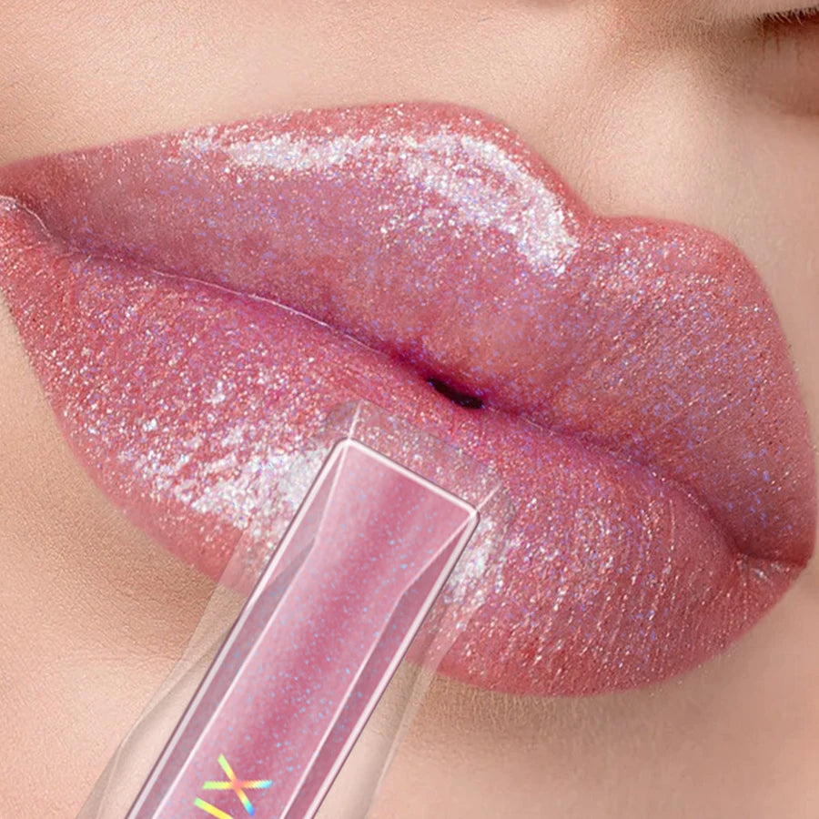 Shimmer Lip Gloss Fuller Effect Moisturizing Care Essence Long Qme