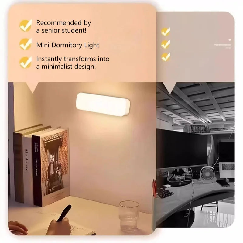 3 Colors Adjustment Wireless Eye Protection Night Lamp Magnetic Qme
