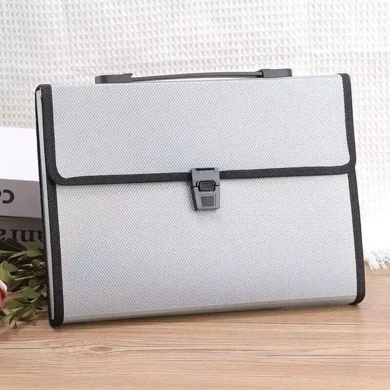Multi Level Long File Organizer Expandable Business Folder Tear Proof Qme Gray