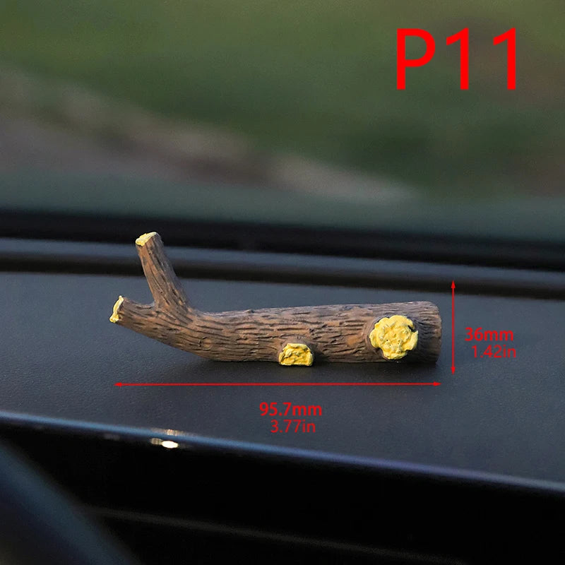 Cute Mini Cartoon Car Cat Ornaments Screen Edge Decoration Micro Qme 11
