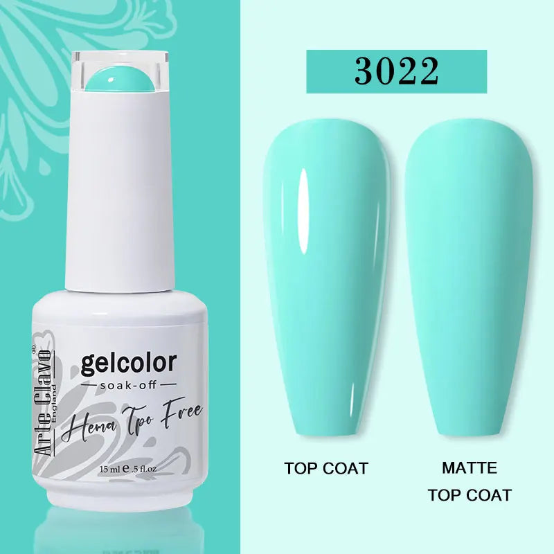 Arte Clavo Summer Nails Tip Candy Series Jelly Gel Nail Polish Blue Qme 3022
