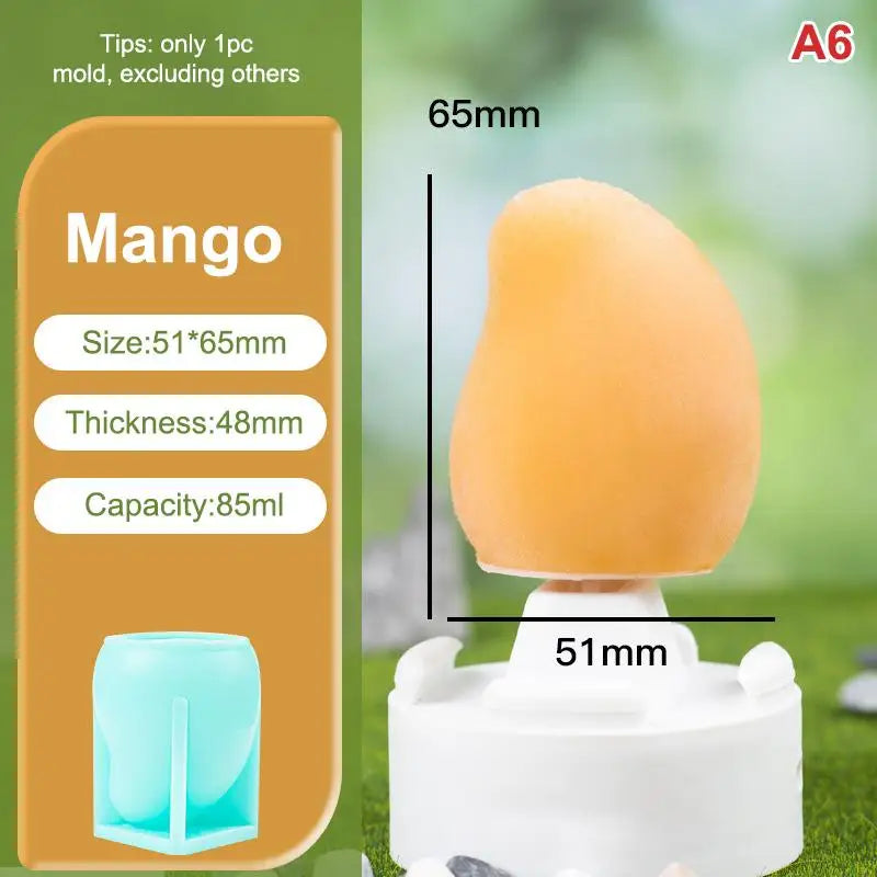 Easy Release Cake Chocolate Jelly Soap Mold DIY Food-safe Fruits Ice Qme A6