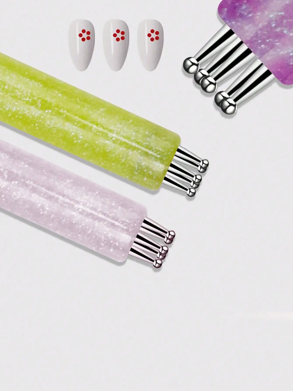 Bright Simple Quick Flower Painting Dotting Nail Art Tool Penneed Doh Qme