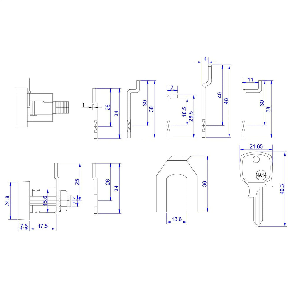 Toolbox Locks Keys Zinc Alloy Mailbox Key Lock Replacement Home Daily Qme