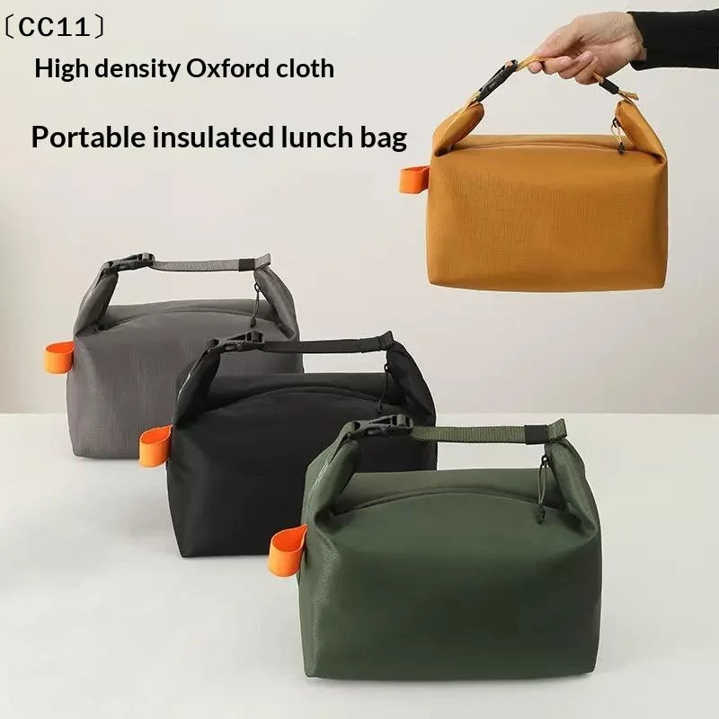 Lunch Insulated Bento Bag Aluminium Foil Lunchbox Ice Portable Dinner Qme