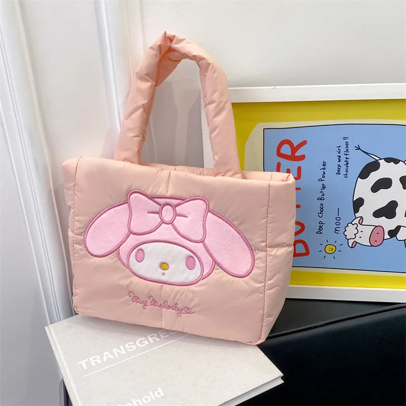 Cute Cartoon Plush Bag Handbag Single Shoulder Crossbody Soft Stuffed Qme Melody