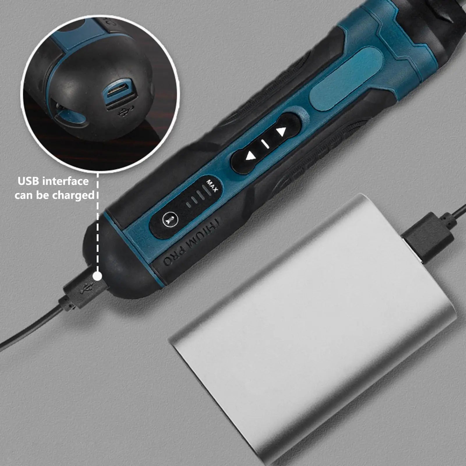 Power Screwdriver Professional Magnetic Comfortable Grip Electric Qme