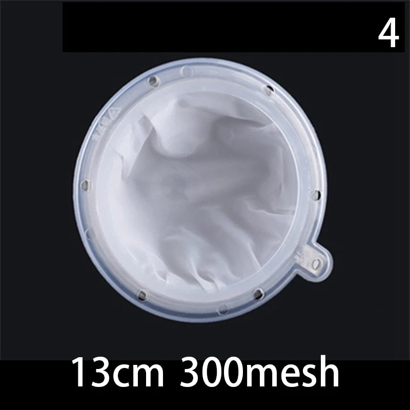 100/120/200/300/400/450 Mesh Nylon Filter Stainless Steel Funnel For Fruit Milk Traditional Chinese Medicine Oil White Wine Qme style 4