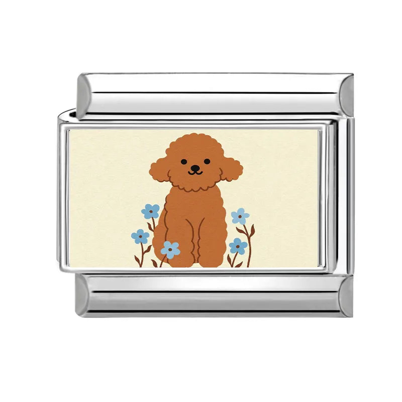 Design Cute Cartoon Animal Pet Series Cat Dog Rabbit Italian Link Fit