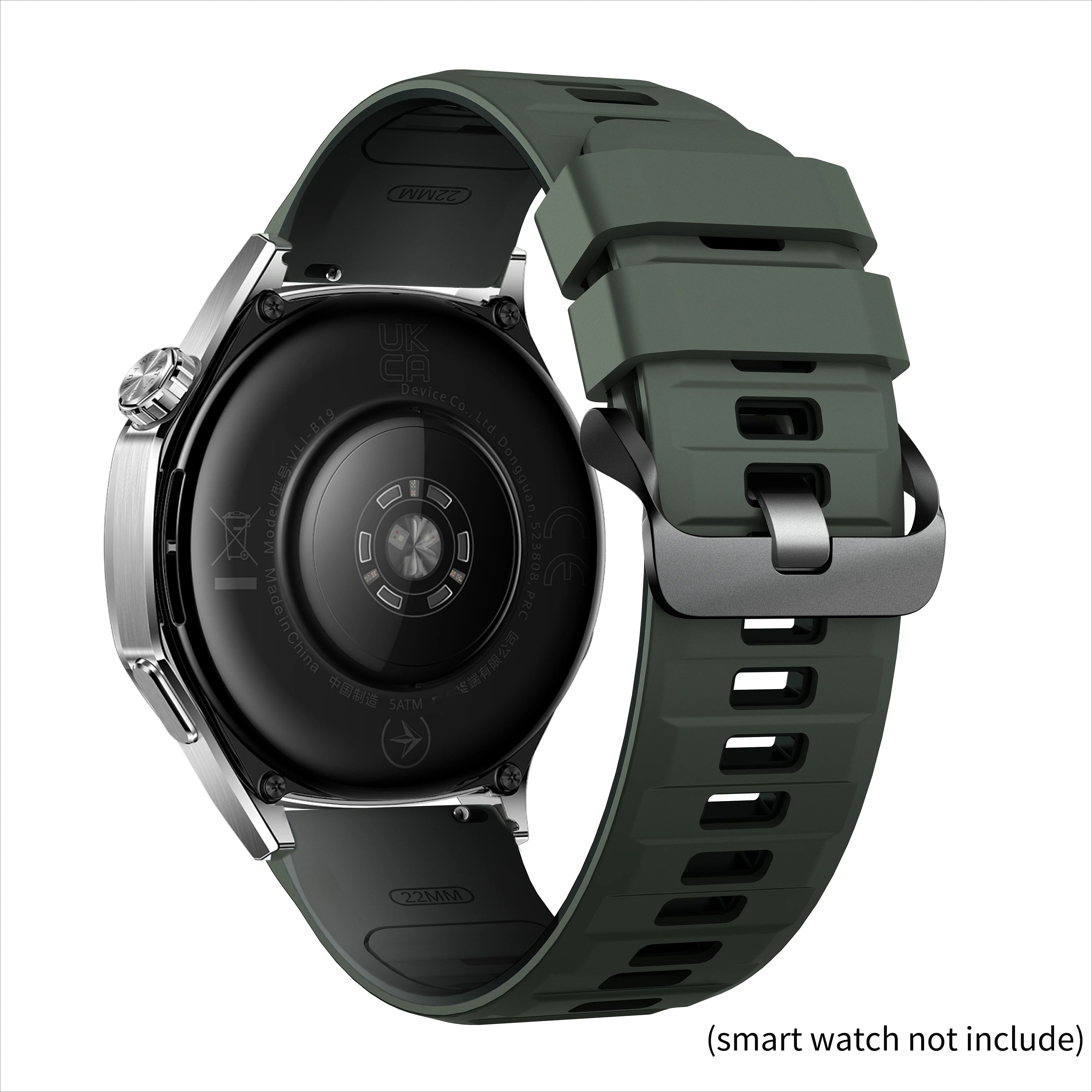 22mm Silicone Watchband For Huawei Watch GT 6 46mm Strap Bracelet For Huawei GT6 Pro Band Sports Replacement Wristband Qme AGreen Gray 22mm Universal