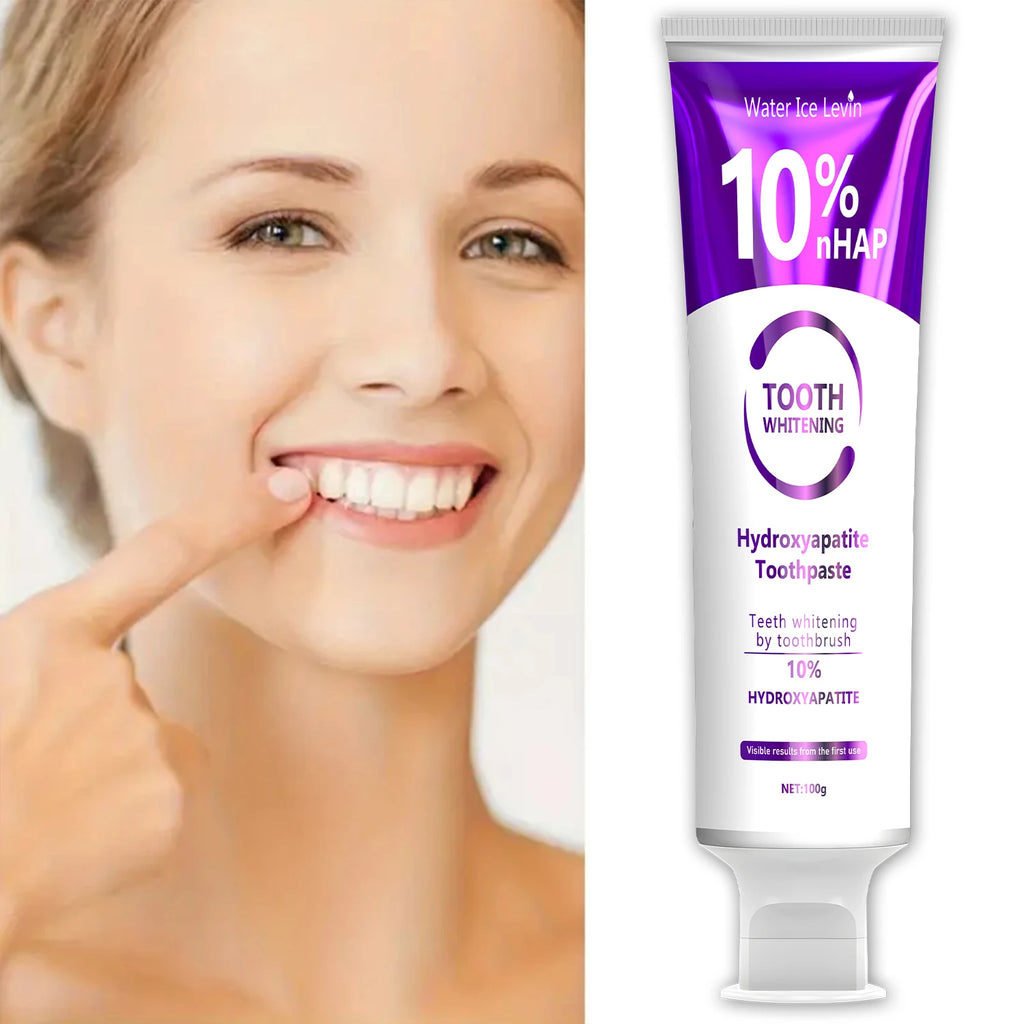 Oxide Tooth Whitening Hydroxyapatite Toothpaste Toothbrush for Whitening Teeth 10% Hydroxyapatite Visible Results with First Use Qme