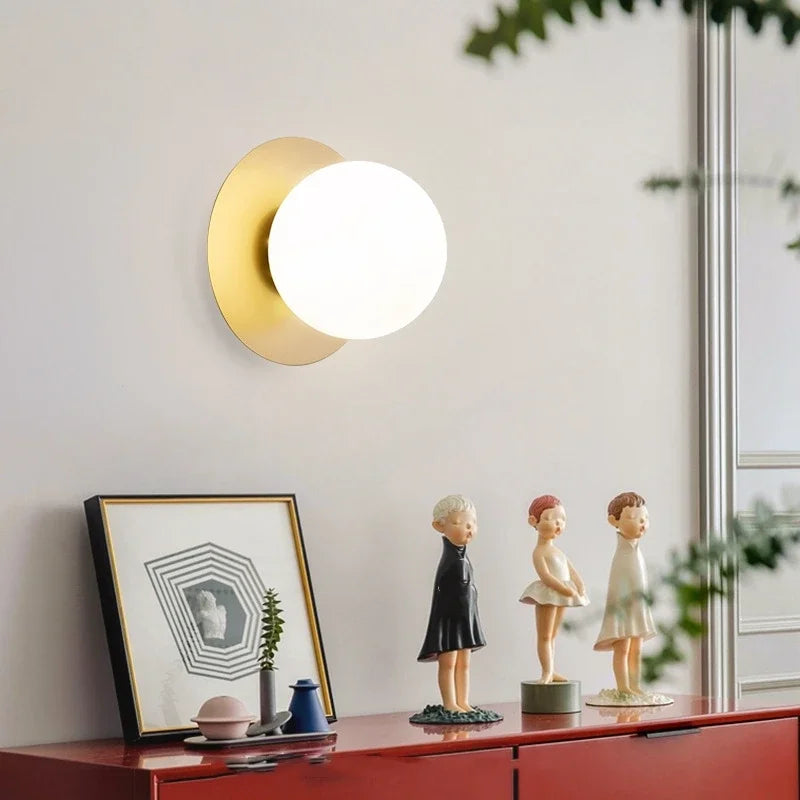 Modern Minimalist and Luxurious Bedroom Bedside Wall Lamp Nordic Minimalist Living Room Background Wall Lamp Staircase Corridor Qme