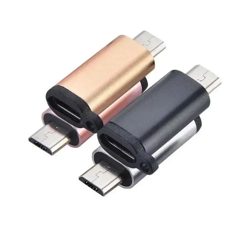 10pcs otg Type C to Micro usb cable Converter Type C To USB 3.0 OTG Adapter for MacbookPro Xiaomi Samsung phone Charging Cable Qme