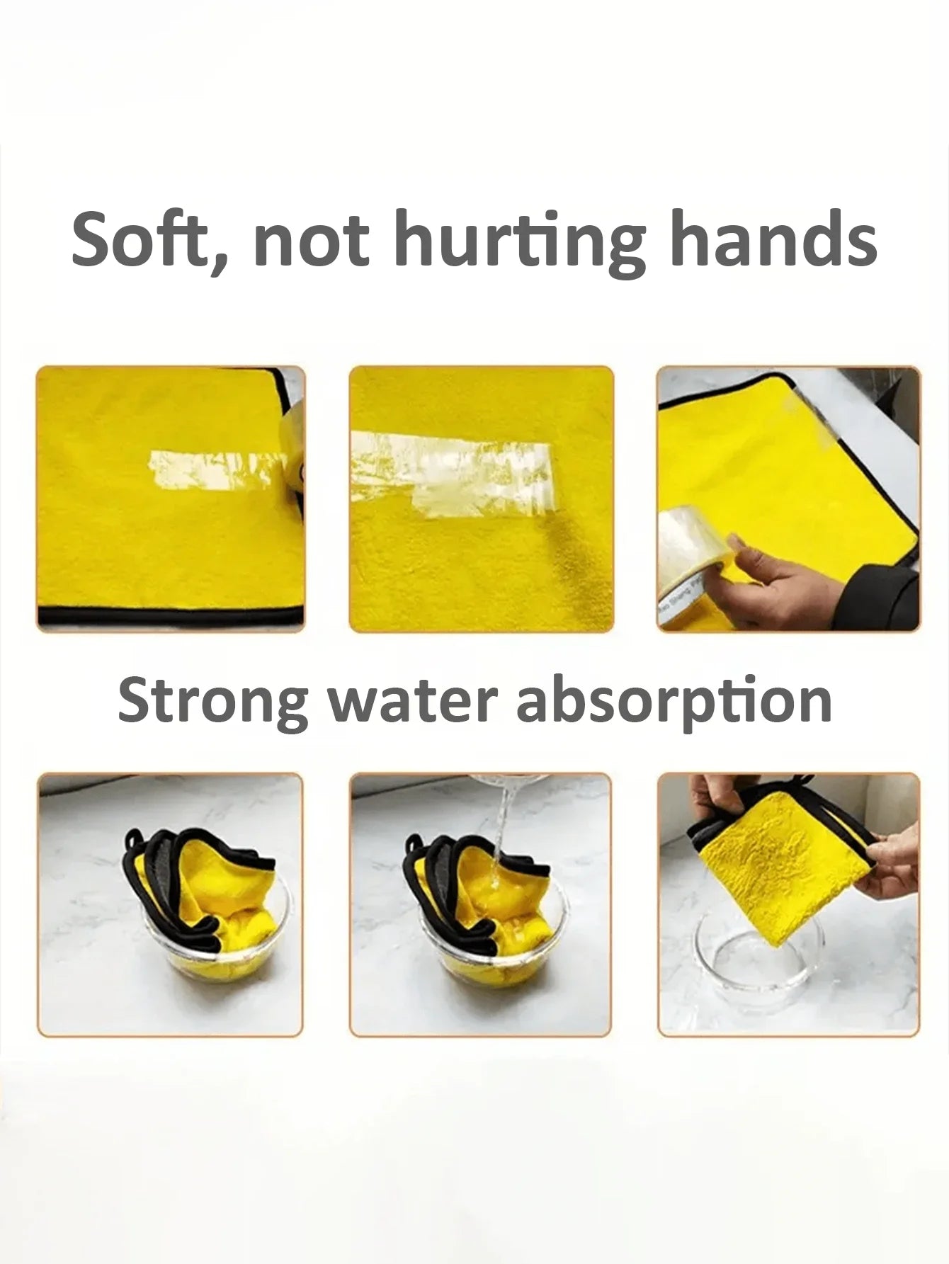 5 30X30cm High-density Coral Fleece Car Wash Towel Thickened Qme