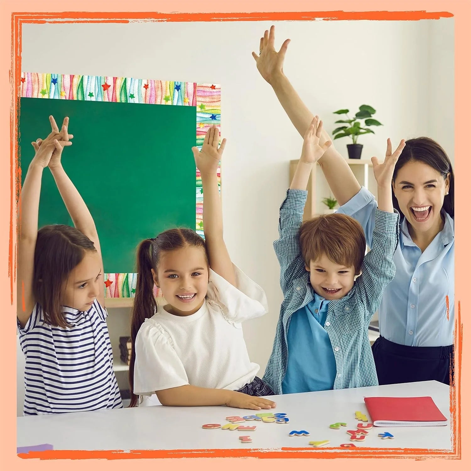 Blackboard Bulletin Board Border Stickers Self-adhesive Decals DIY Qme