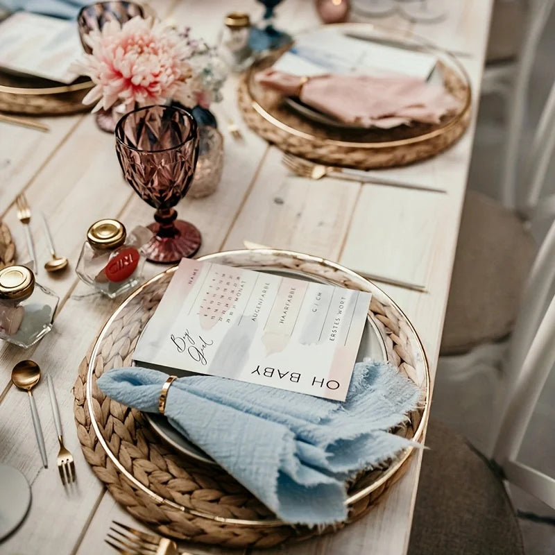 Home Restaurant Table Food Background Decoration Fabric Qme
