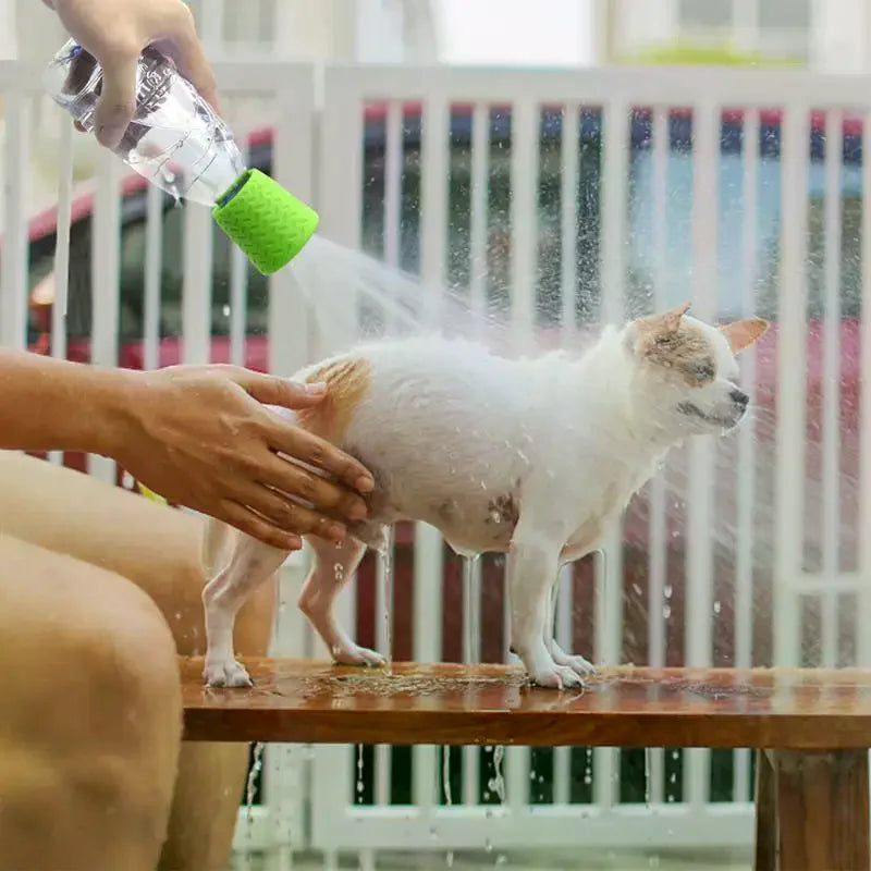 Silicone Portable Pet Shower Head Outdoor Cat And Dog Shower Cleaning Supplies Portable Pet Shower Shower for Grooming Qme