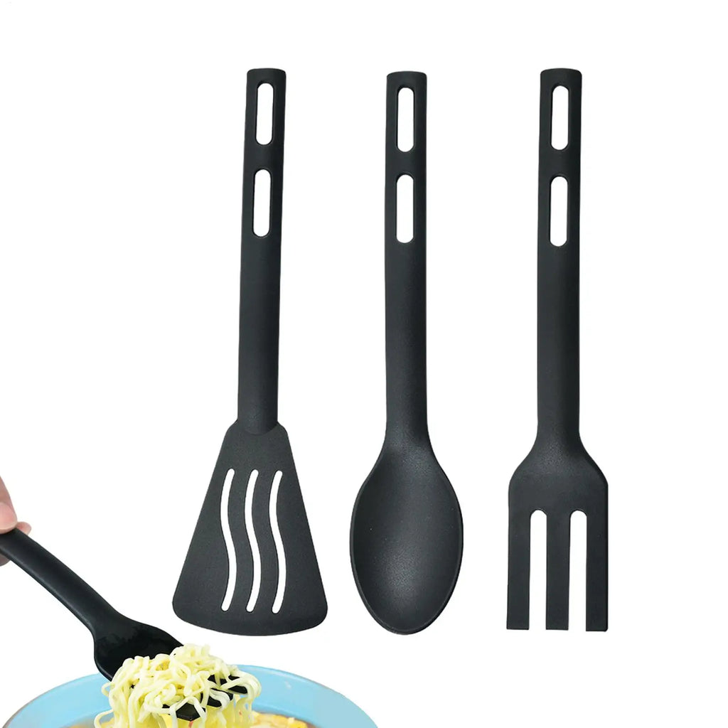 Kitchen Tool Set Nylon Cooking Tools Set Sturdy Cutlery Kit With Non-Stick Spatulas Comfortable Handle Cookware Accessories Qme