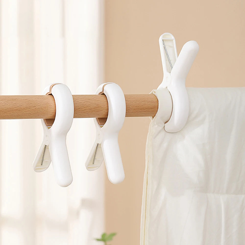 12/24PCS Windproof Clip For Hanging Quilts, Anti-Slip Clothes Drying Hook Quilt Clip Without Marks Clothes Drying Fixator Hanger Qme