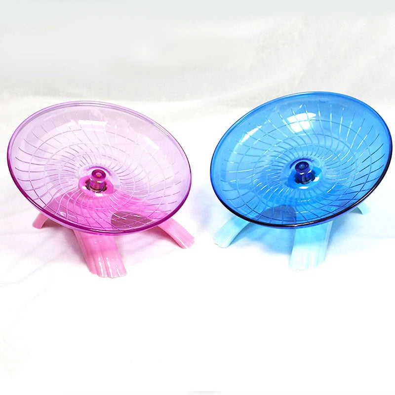 1Pc Pet Hamster Flying Saucer Exercise Squirrel Wheel Hamster Mouse Running Disc. Qme