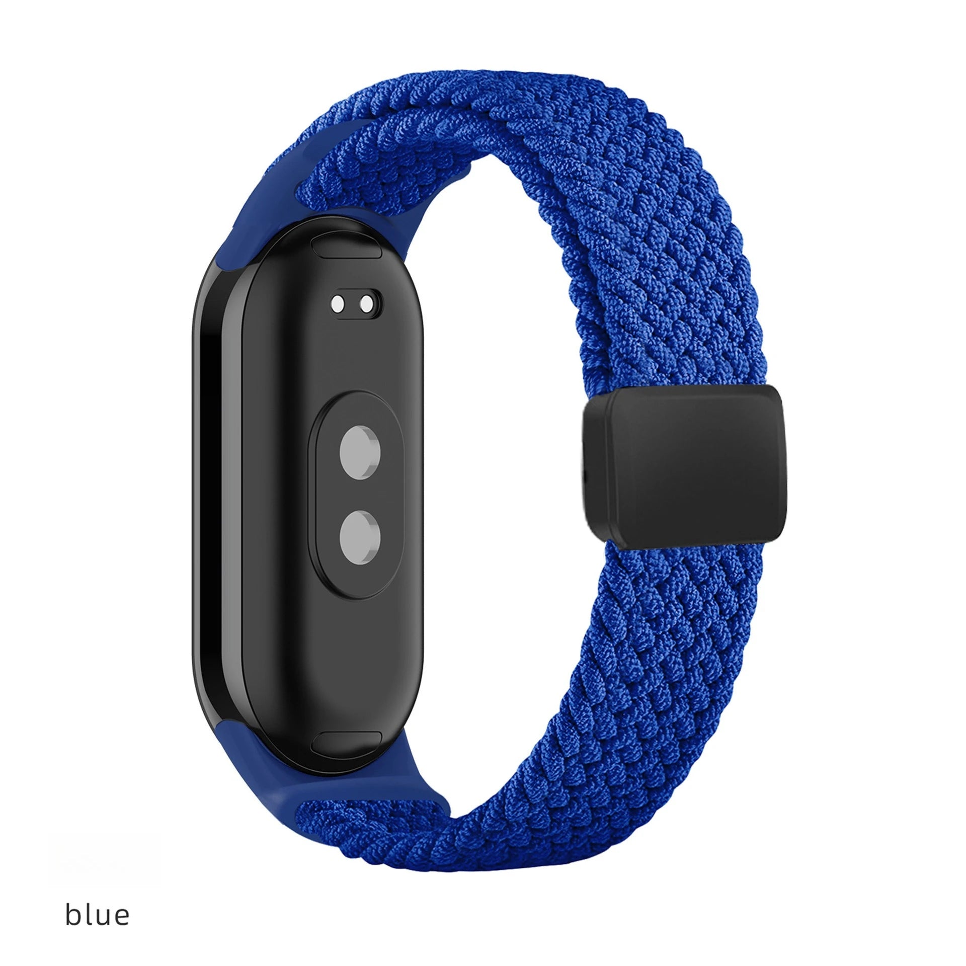 Breathable Elastic Nylon Braided Magnetic Watch Strap Adjustable Replacement Wristband For Xiaomi Watch 8 9 10 Accessory Qme Blue XiaoMi 10 9 8