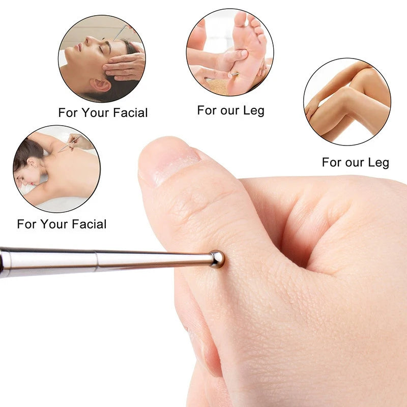 Stainless Steel Gua Sha Facial Tool Acupuncture Point Massage Eye Qme