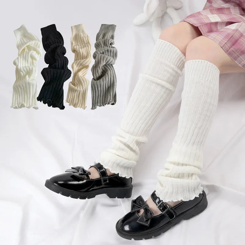 Cute Japanese Lolita JK Leg Warmers Women Ankle Warmer Girls Gothic Qme