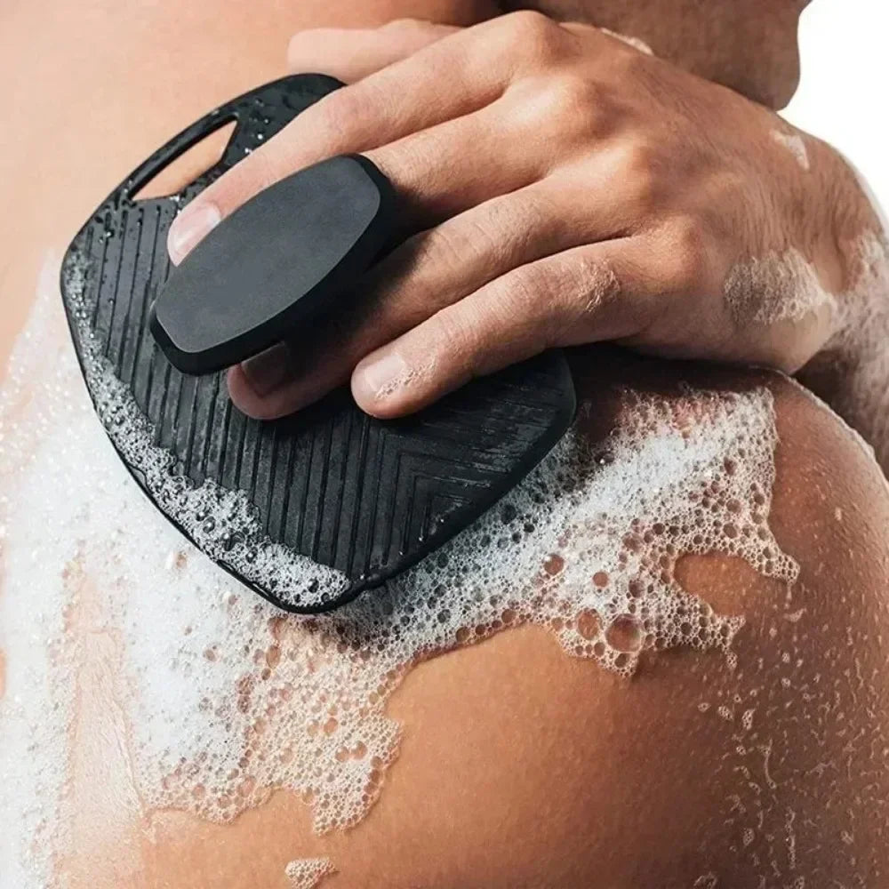 Silicone Body Scrubber Exfoliating Bath Brush Handheld Shower Qme