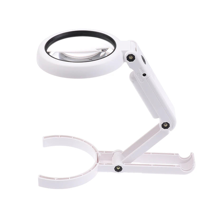 11x 5x Magnifier With 8 LED Light Foldable Handheld Desktop Magnifier For Reading Newspapers Magnifier Repair Tool Qme