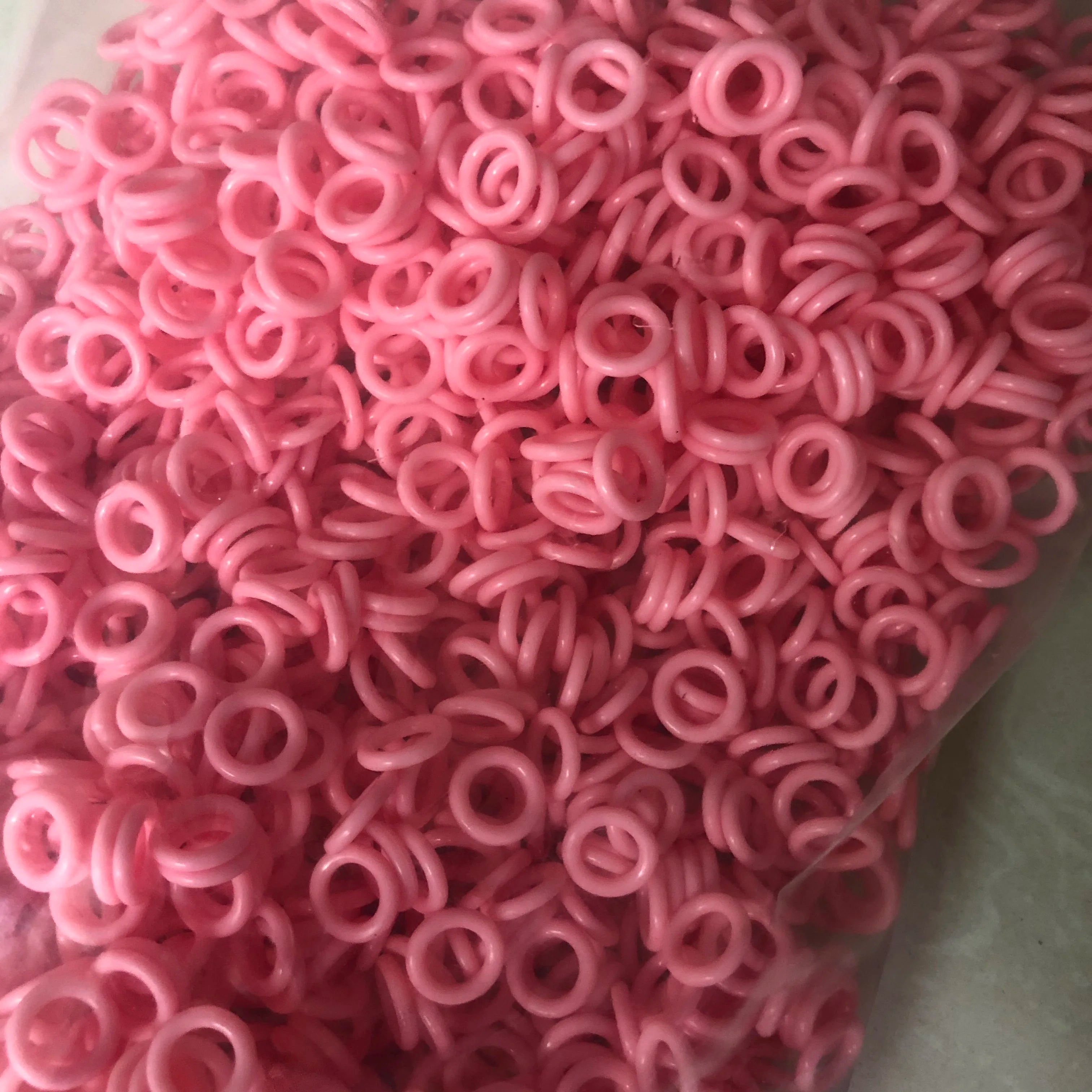 200pcs Silicone Soft O-Rings For Wrap Coil Tattoo Machine Gun Spring Accessories Supply Qme Pink