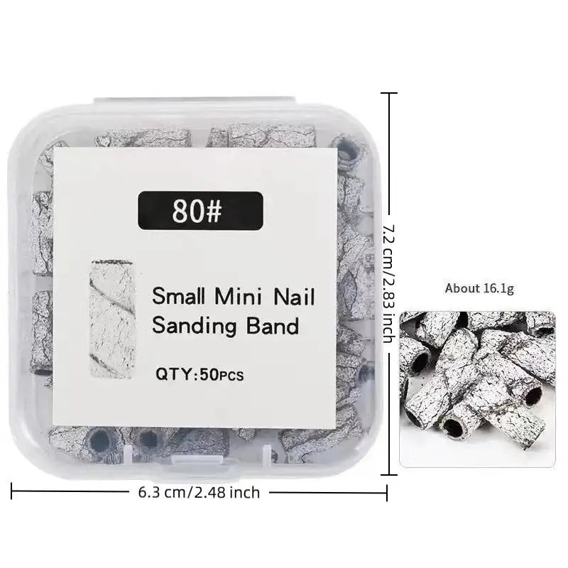 Durable Mini Nail Sanding Bands Electric Drill Professional Care Tools Qme