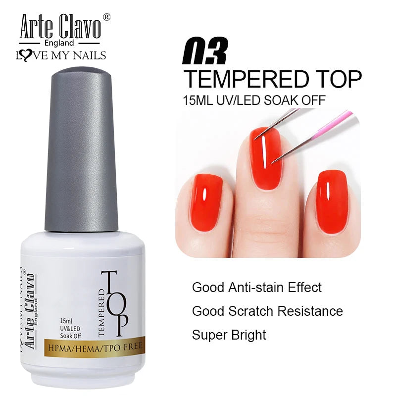 Arte Clavo Jelly Series Semi-transparent Light Pink Peach Gel Nail