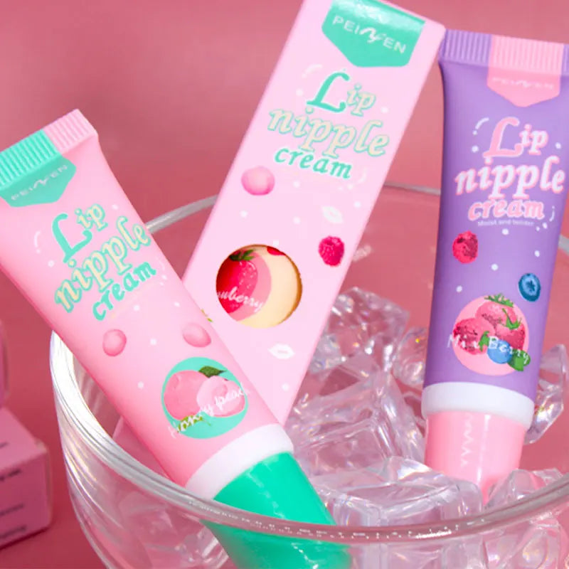 Shimmering Hydrating Lip Oil Tinted Argan Fruit Flavors Nourishing Qme
