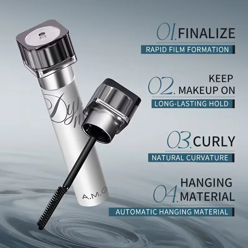 Black Fiber Mascara Waterproof Sweat-proof Long Lasting No Clumping 3 Qme