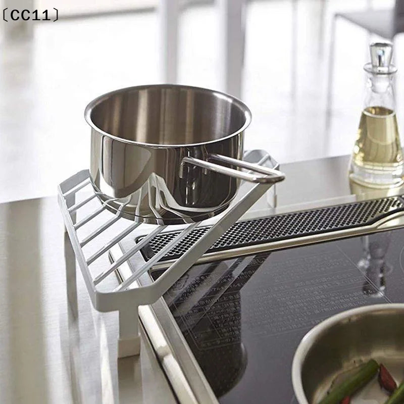 Pot Rack Desktop Insulation Anti Scald Storage Corner Shelf Household Qme