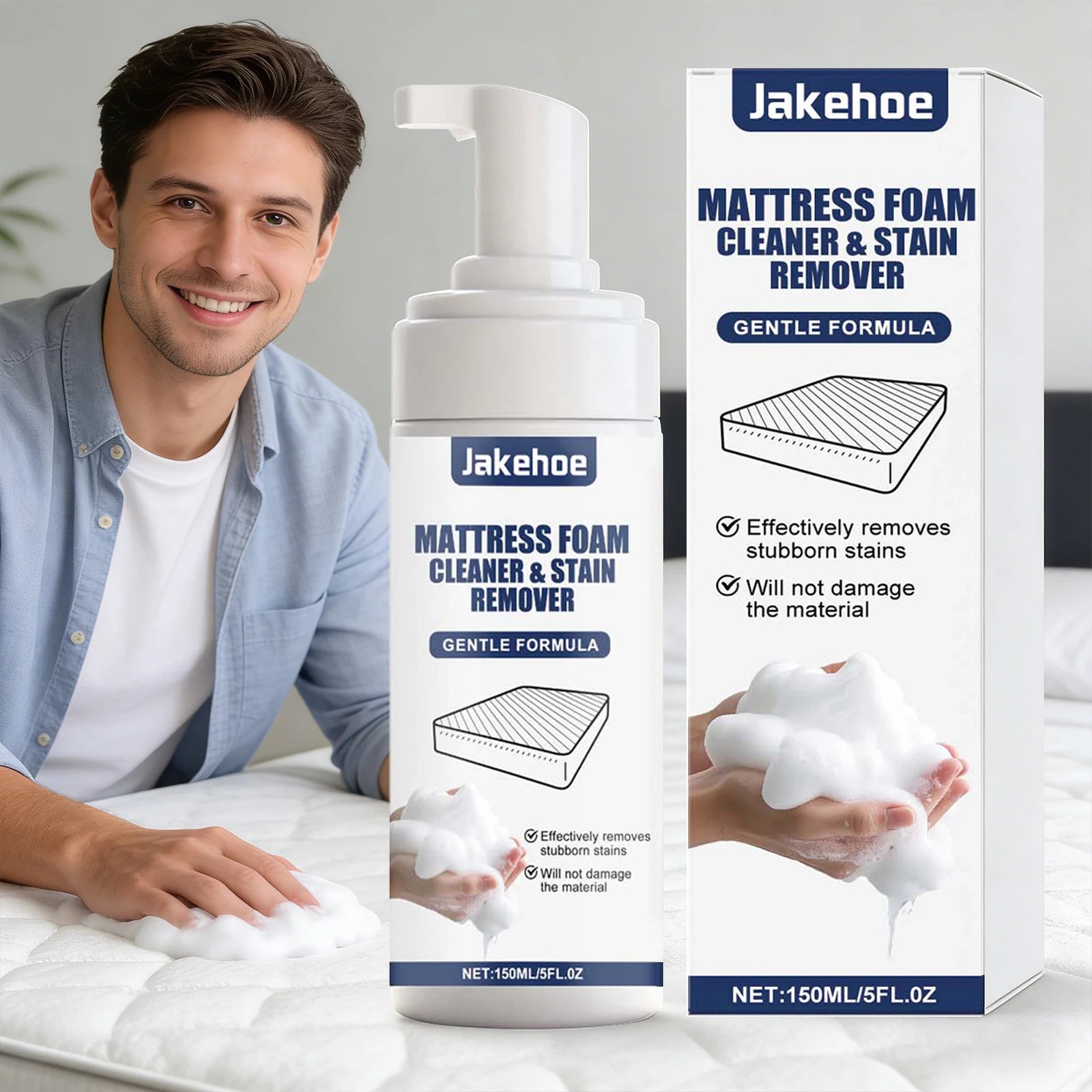 Fabric Carpet Cleaner Removing Stubborn Stains Prevent Yellowing Reduce Odor Refreshing Maintain Softness Mattress Cleaning Foam Qme