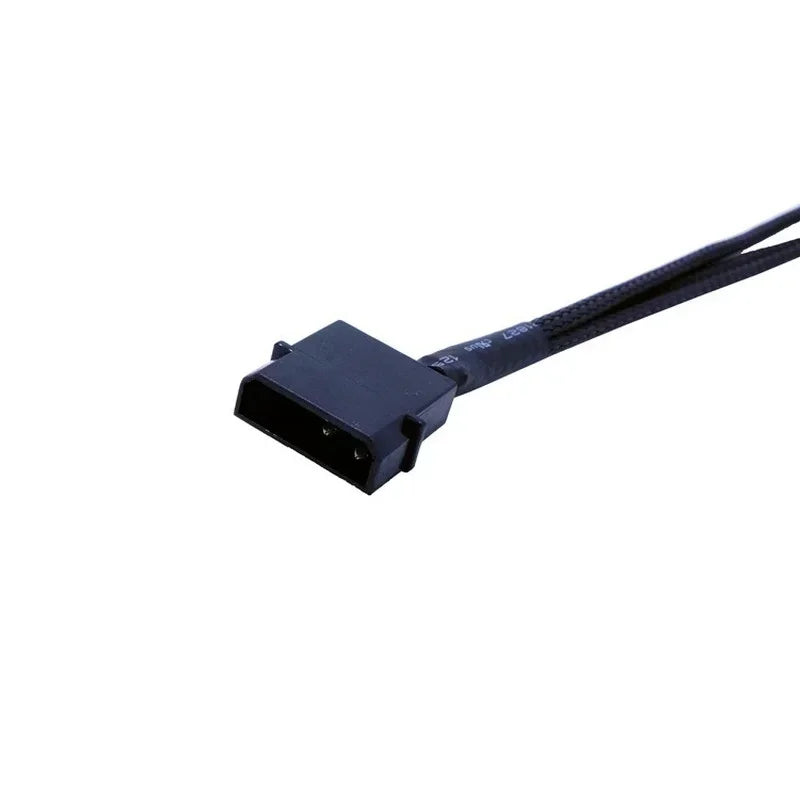 5pcs Splitter Black Sleeved 26.5cm Length Extension Cable Connector High Quality 4 Pin PWM Fan Cable 1 To 3 Ways Qme