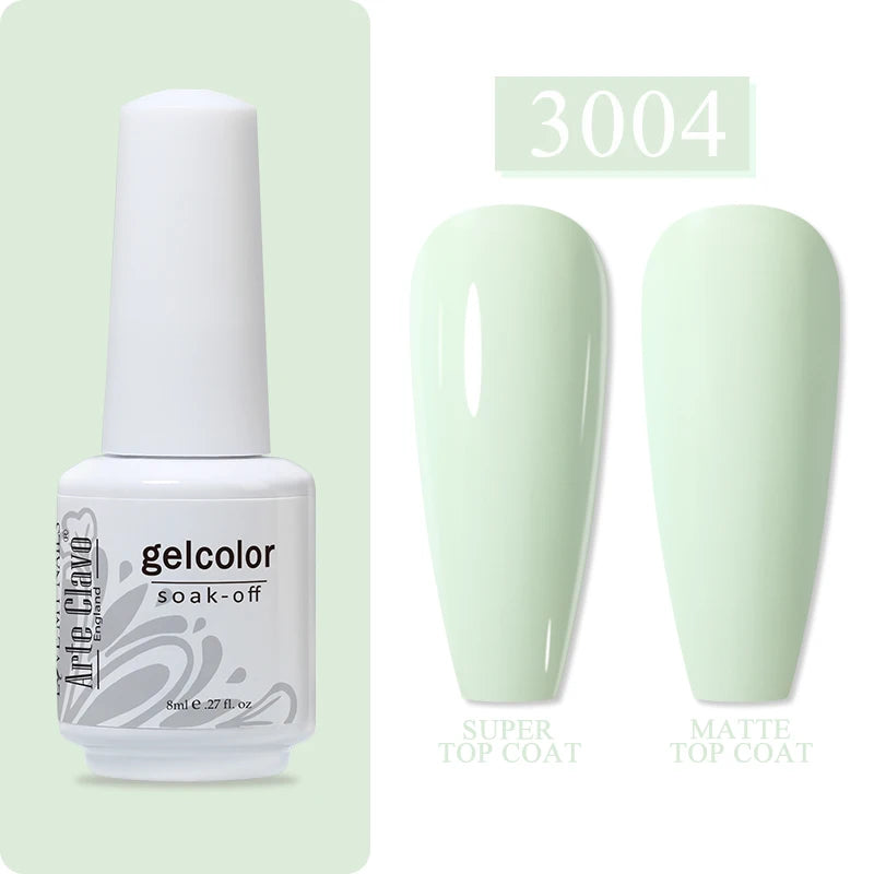Arte Clavo Art Nails Varnish Base Coat Gel Nail Polish UV LED Lamp Qme 3004