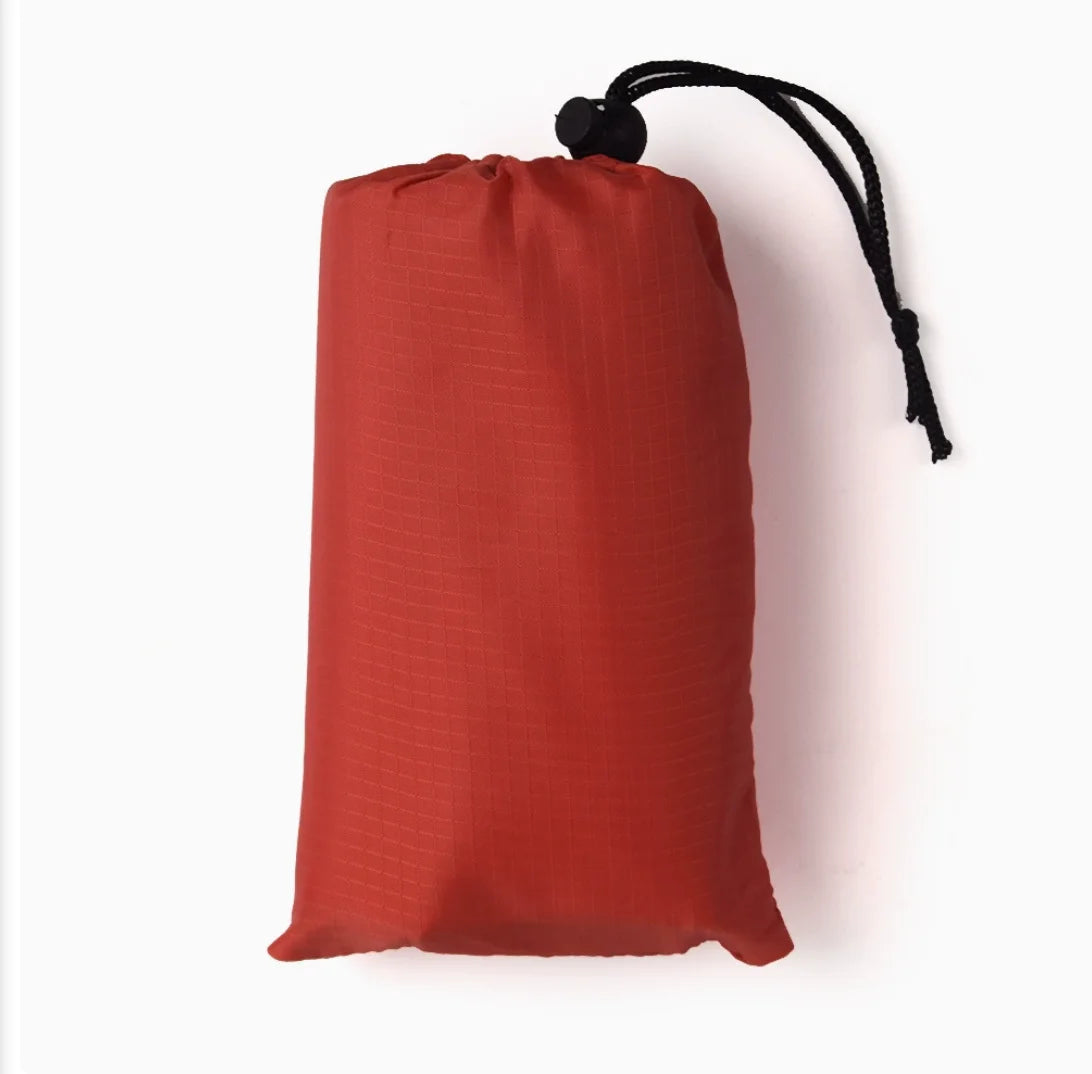 1.4*2m Waterproof Pocket Beach Blanket Folding Camping Mat Mattress Portable Lightweight Outdoor Picnic Mat Sand Beach Sunbathin Qme Red 100cm x 140cm